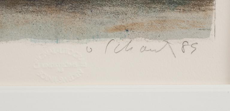 PHILIP VON SCHANTZ, färglitografi, signerad, daterad 89 och numrerad 28/110.