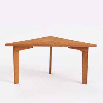 Carl-Axel Acking, a triangular low table, Nordiska Kompaniet, 1940-50s. Provenance Carl-Axel Acking.