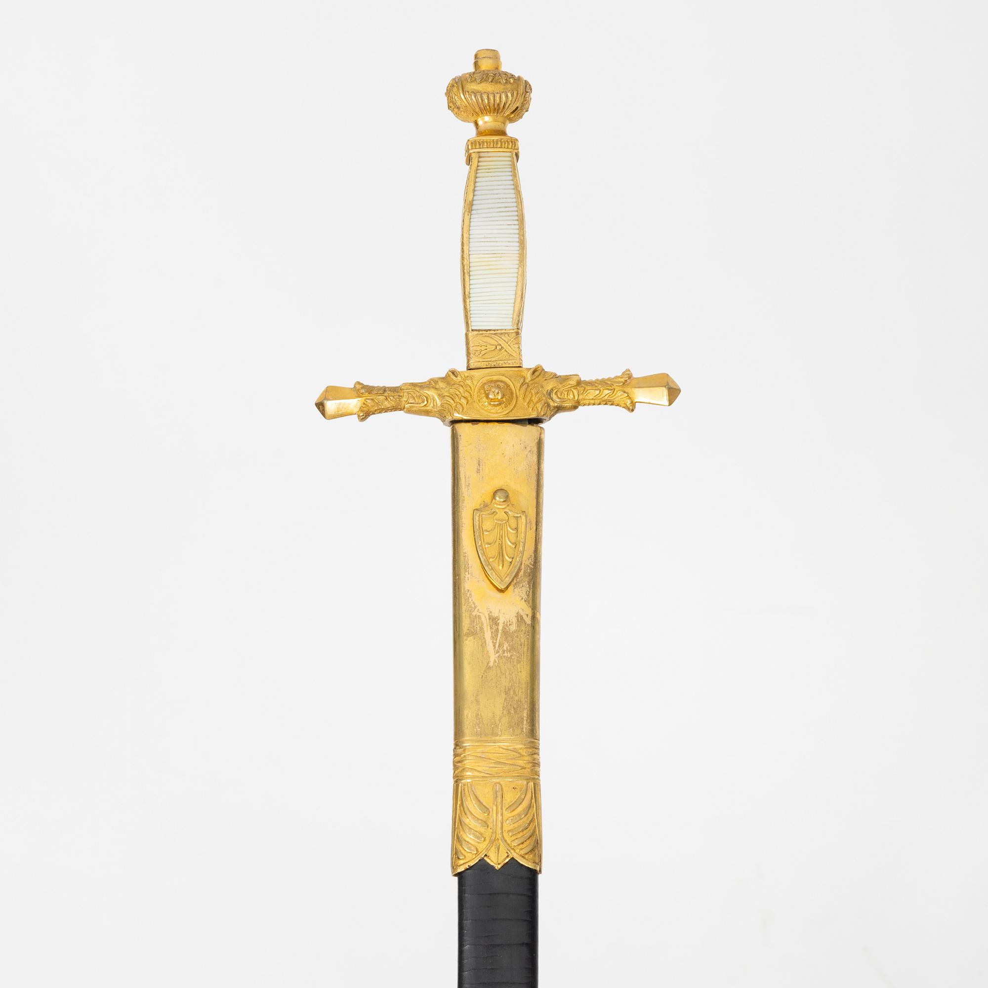 A  smallsword, 19th Century, with scabbard.