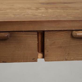 Axel Einar Hjorth, a stained pine desk, Nordiska Kompaniet, Sweden 1930's.