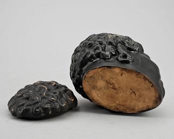 TOBAKSBURK, terrakotta, 1800-tal.