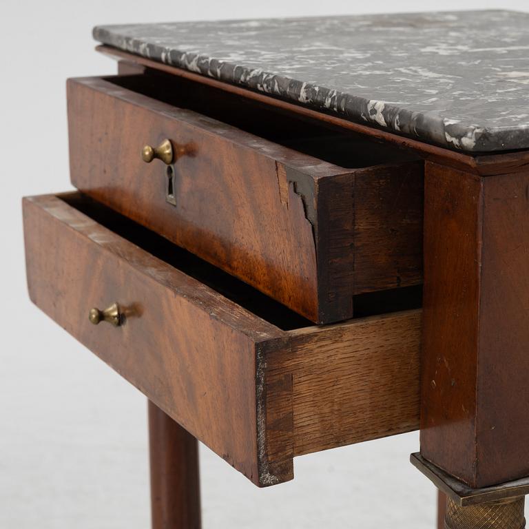 Bedside table/ side table, France, 19th century.