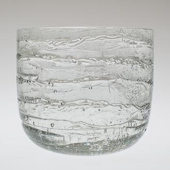 TIMO SARPANEVA, vase, glass, Archipelago series, signed, 3144, iittala, Finland.