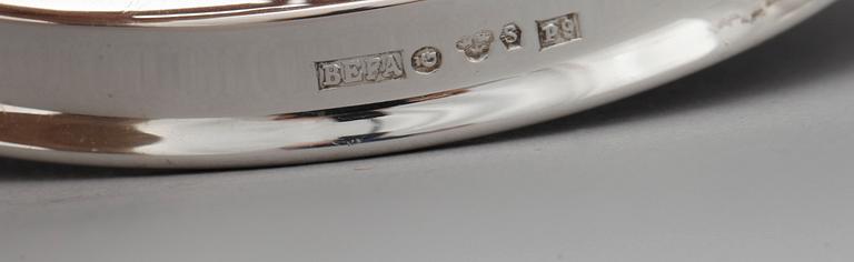 LJUSSTAKAR, ett par, silver, BEFA, Göteborg, 1960.