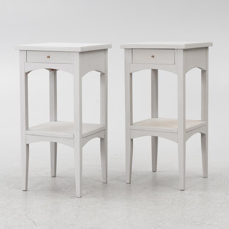 A pair of night stands, circa 1900.
