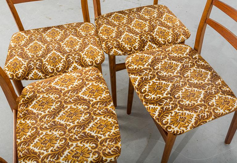 STOLAR, 4 st, etikettmärkta "Sibast Furniture, Made in Denmark".