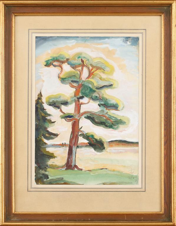 EINAR FORSETH, blandteknik, signerad.