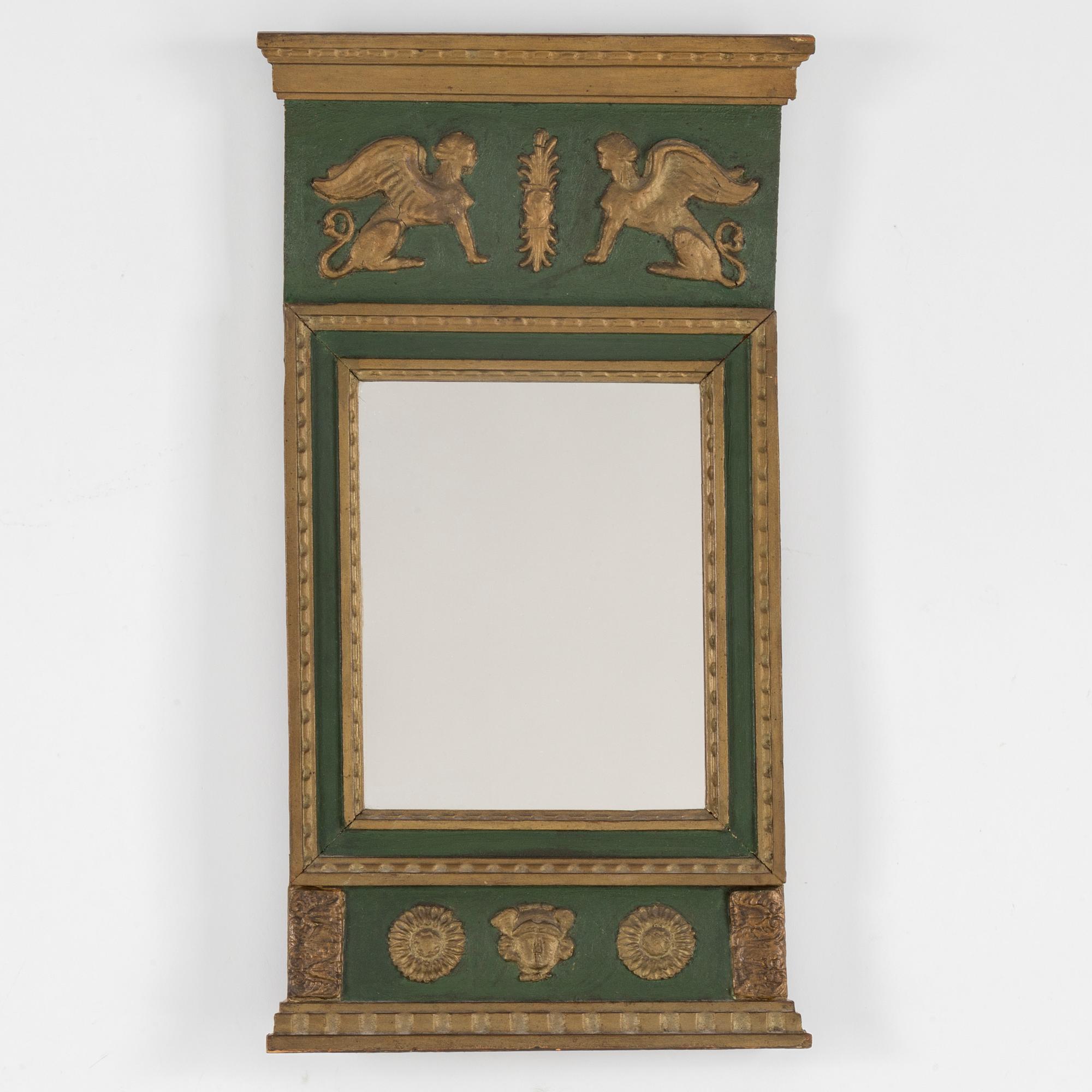 An empire mirror, first half of the 19th century.