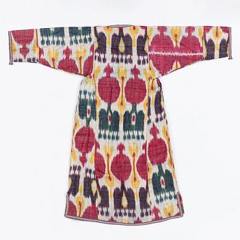 A silk and cotton Chapan, Central Asia, 1880s.