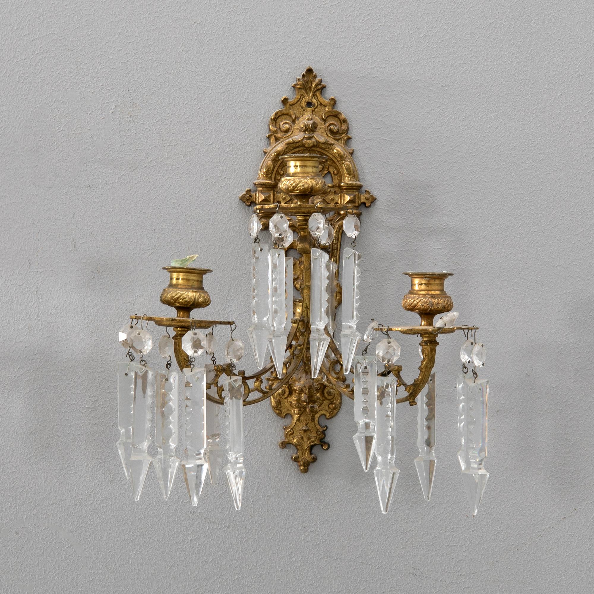 Pair of lampettes, Neo-Renaissance, circa 1900.