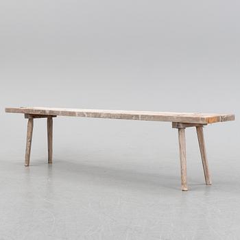 A 19th Century garden bench.