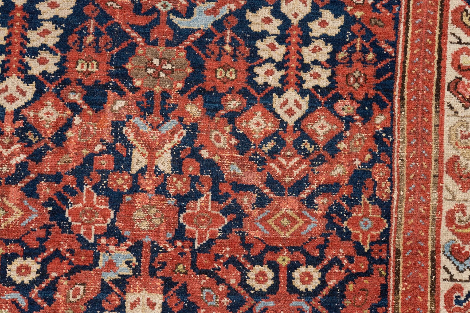 A runner, antique, Malajir, ca 510 x 147 cm.