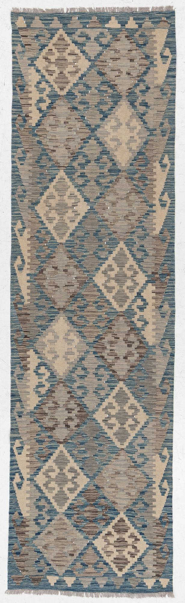 Kilim, modern, approx. 291 x 82 cm.