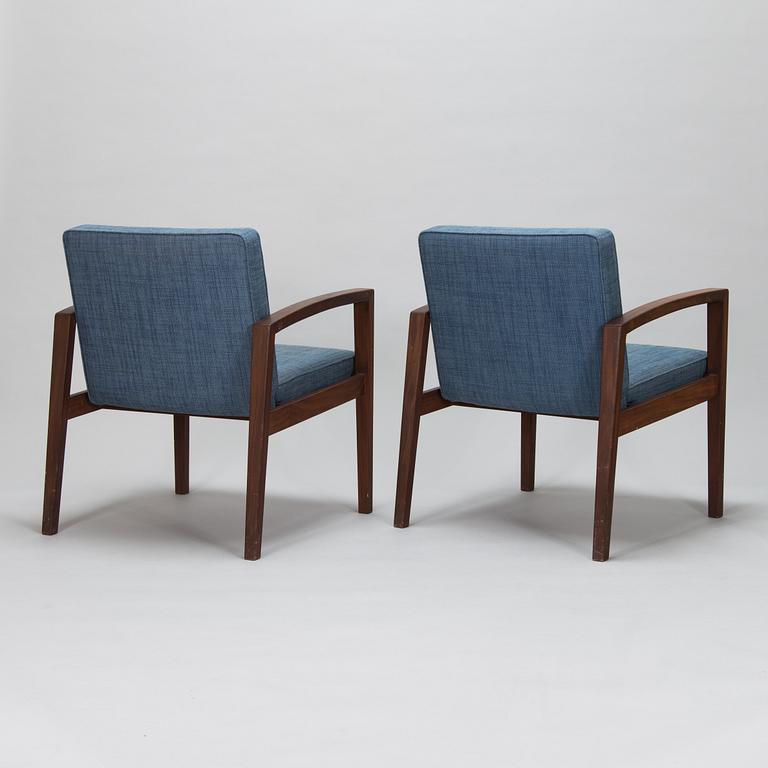 Carl Gustaf Hiort af Ornäs, a pair of open armchairs from 1968, Hiort Tuote Puunveisto Oy - Träsnideri Ab, Finland.