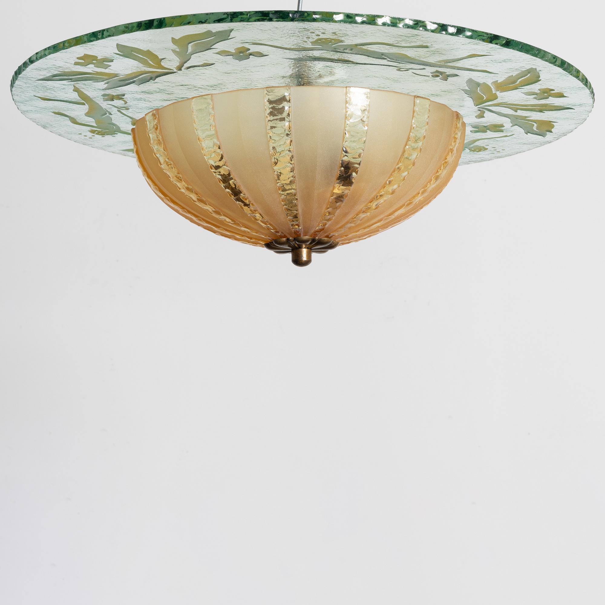 Plafondlampa, Swedish Modern, 1930/40-tal.