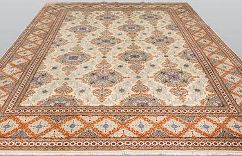A Keshan carpet, 382 x 280 cm.