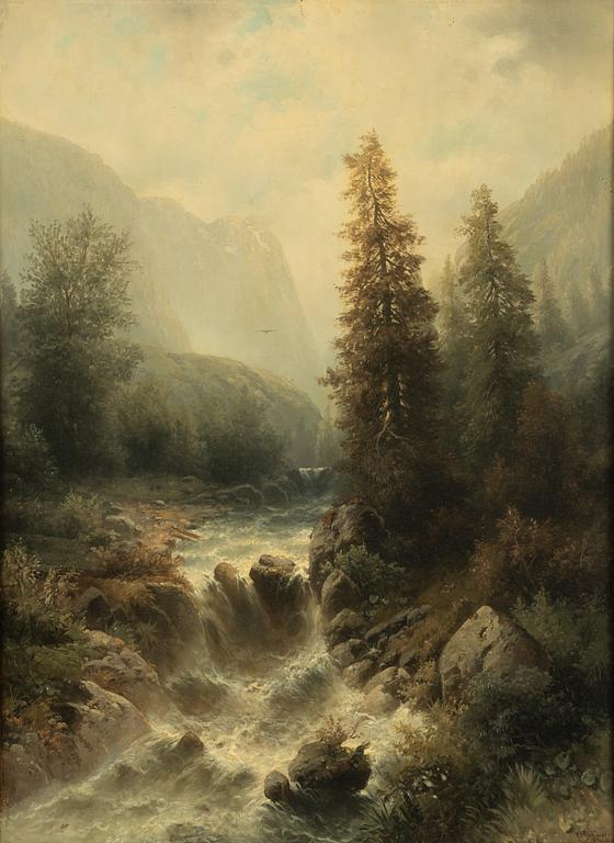 Rudolf Giffinger, oil on panel, signed.