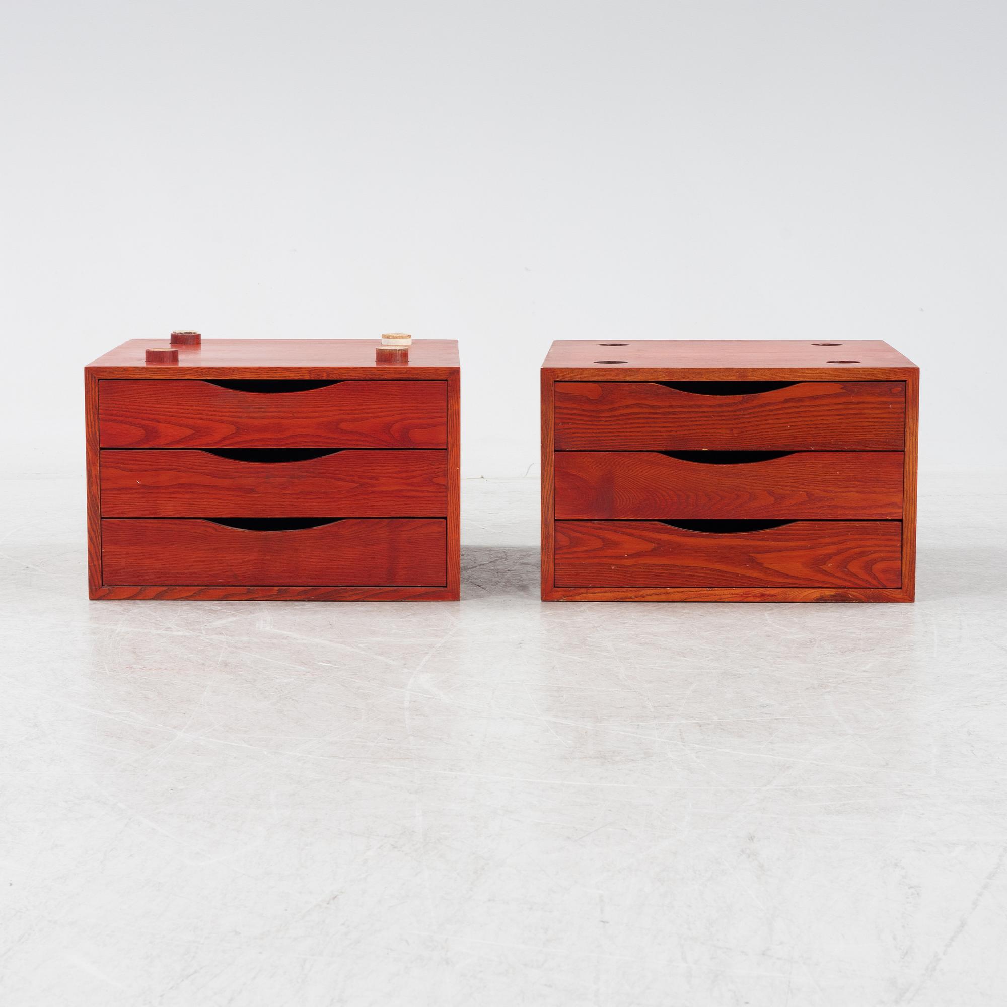 Jan Bocan, lådmoduler, ett par, 1970-tal.