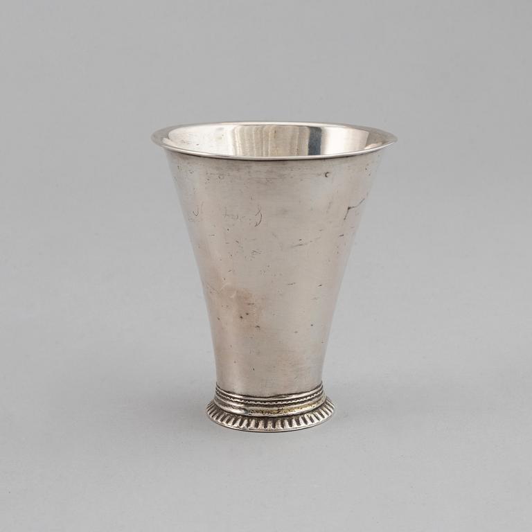 Johan Steinfort, bägare, silver,  Stockholm 1766.
