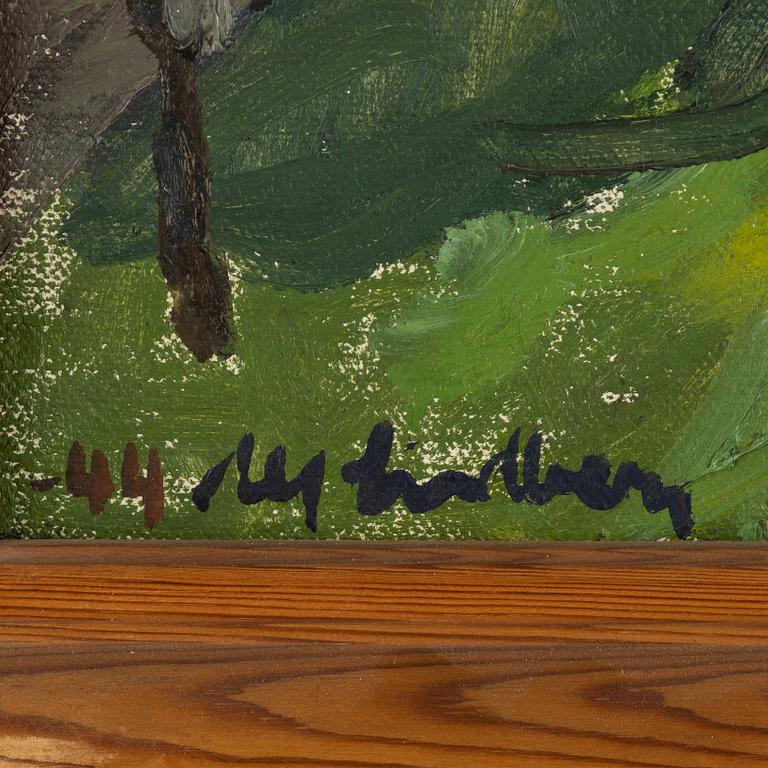 Alf Lindberg, oil on canvas, signed and dated -44.