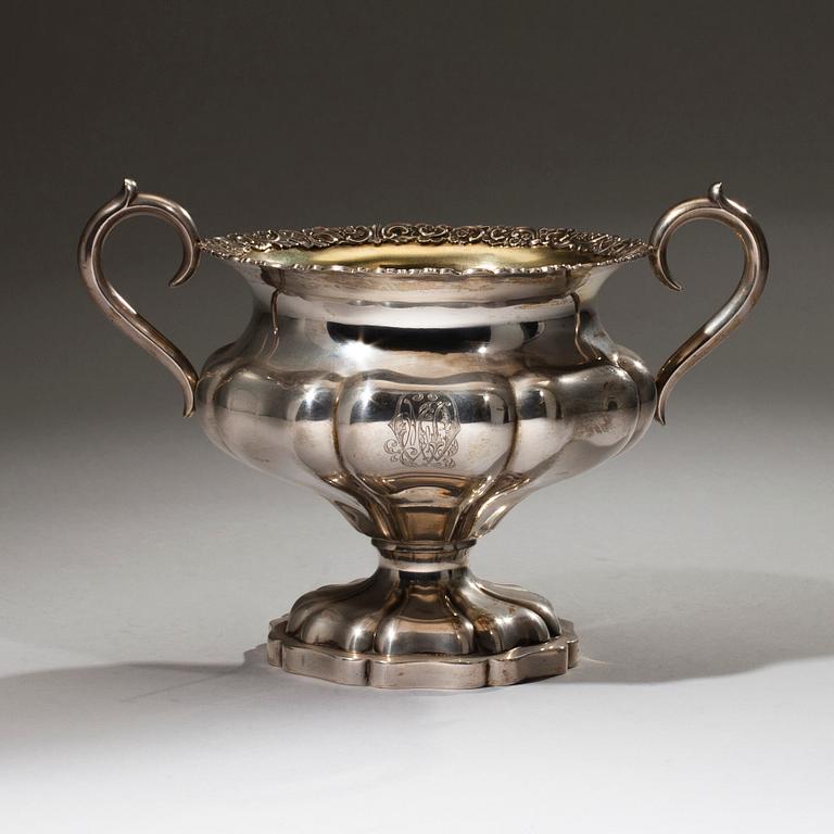 KAFFESERVIS, 3 delar, silver, Uusi Kultaseppä ab, Helsingfors 1929. Vikt 1495,7 g.