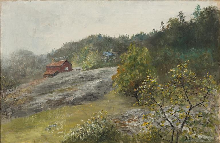 Olof Hermelin, "Regnig dag på Långängen" (på våren).