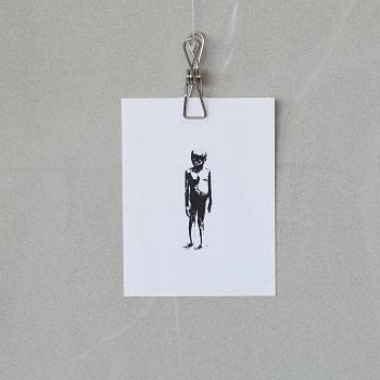 BANKSY, rare flyer from the 2006 exhibition "Barely Legal" in Los Angeles.