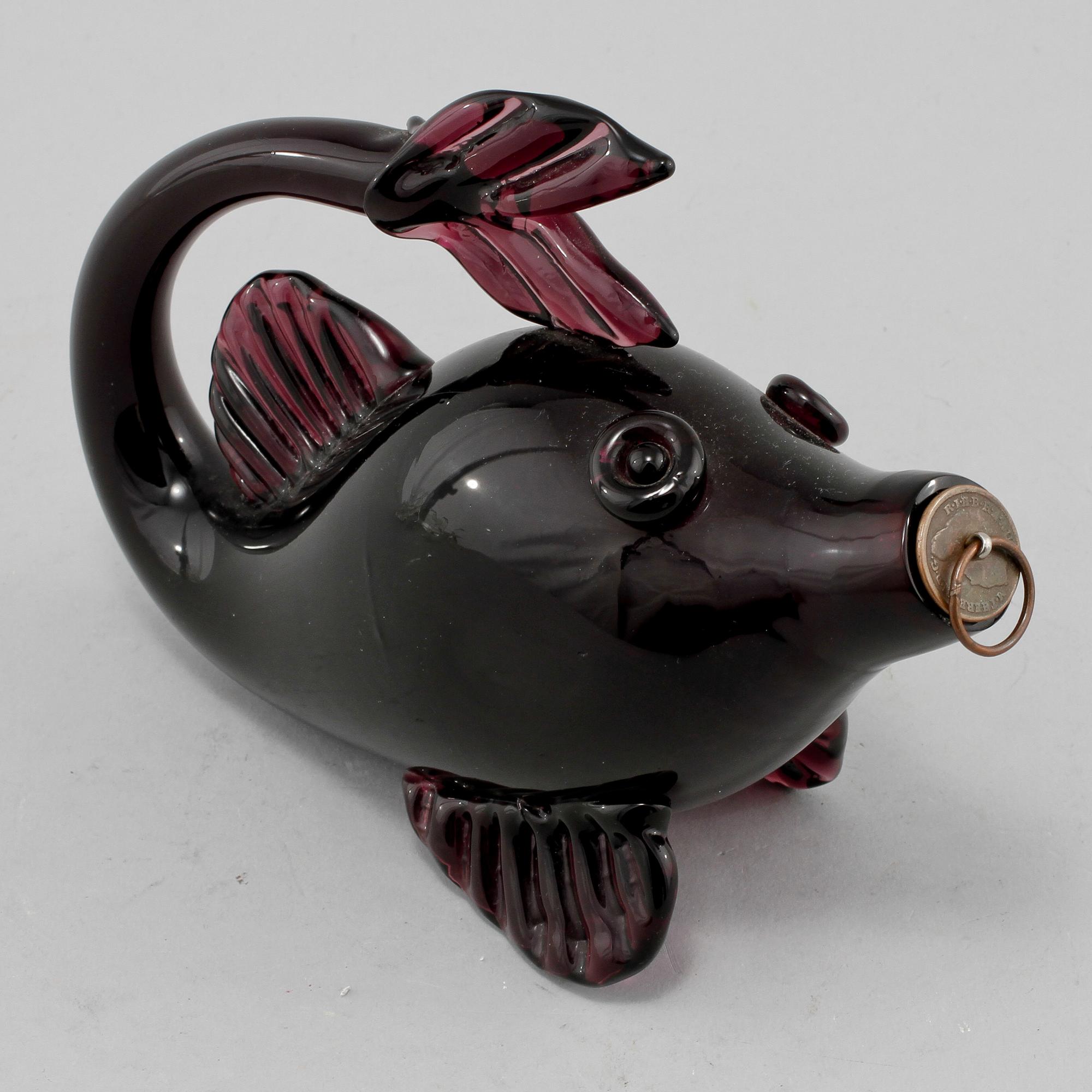 KARAFFER, 3 st, glas, 1900-tal.