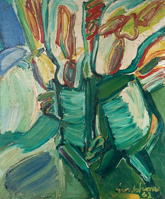 Bengt Lindström, canvas, Signed Lindström and dated -61.