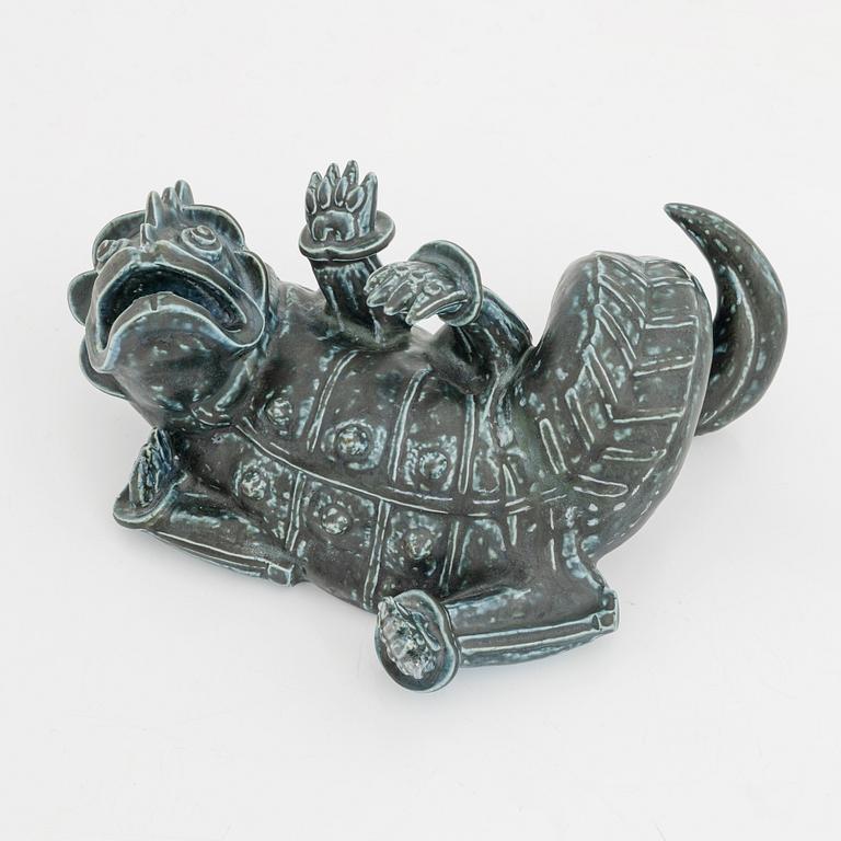 Wilhelm Kåge, skulptur, drakmamma, Gustavsberg 1940-50-tal.