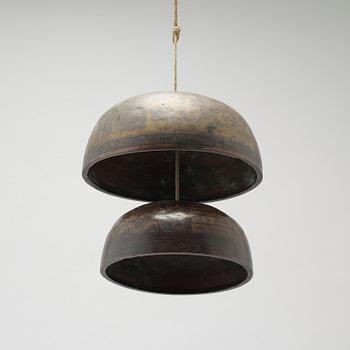 A set of Chinese chime bells, 20th Century.