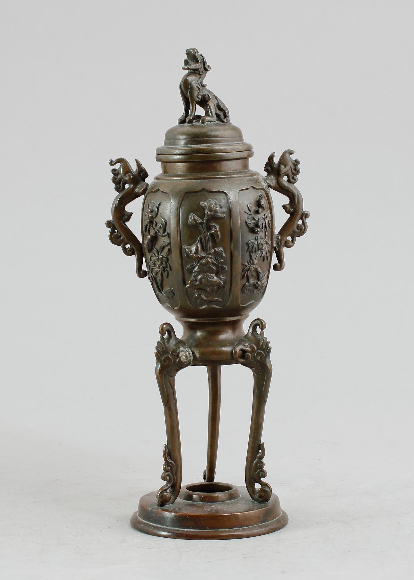 URNA, brons, Kina, 1800-tal.