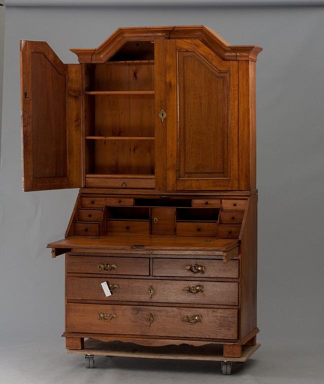 A swedish rococo bureau-cabinet.