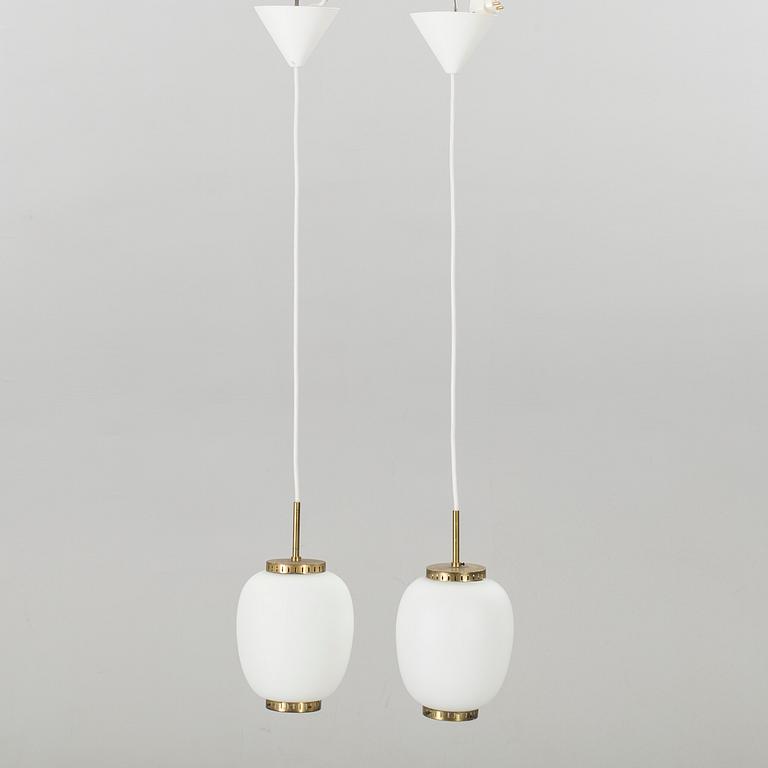 A pair of China pendant ceilinglamps, Bent Karlby for Lyfa, Denmark.