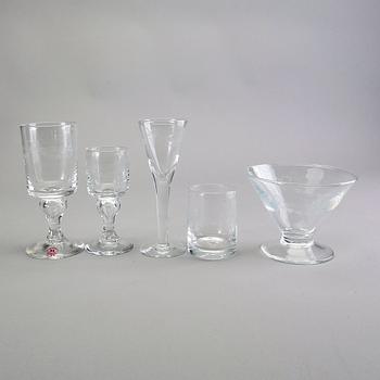 A 66 pcs "Antik" glass service from Reijmyre later part of the 20th century.