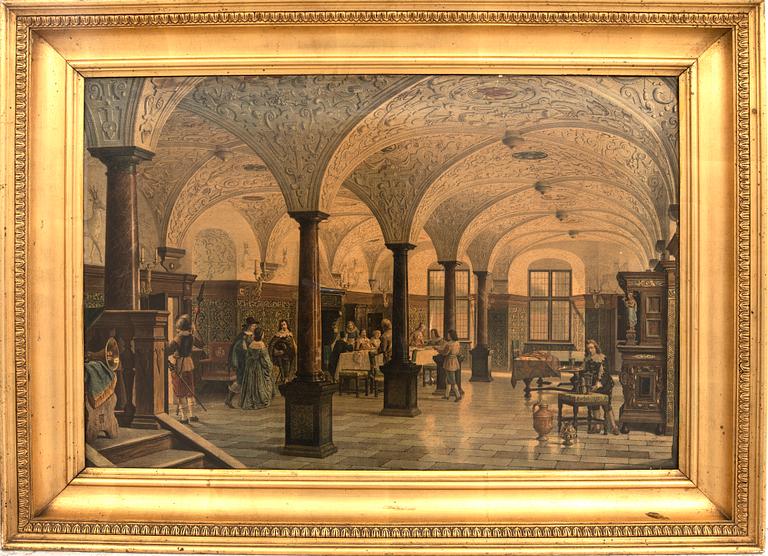 Decorative Paintings, 2 pcs, circa 1900.