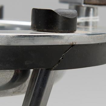 An Art Deco pedestal ashtray, presumably Demeyere, Belgium 1930s.