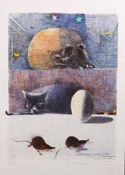 BENGT LANDIN, färglitografier. 2 st, sign och nr 63/250.