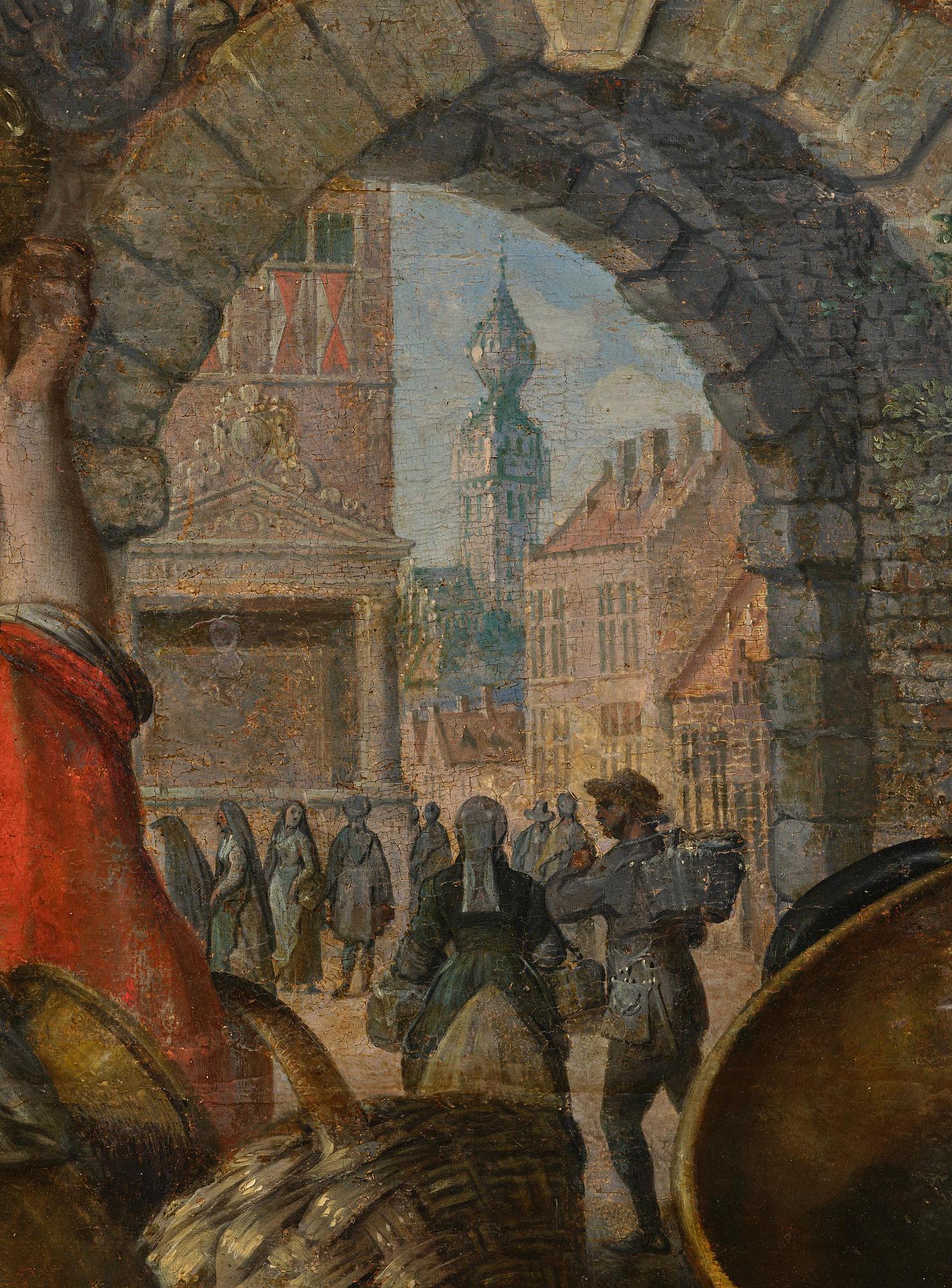 Joachim Beuckelaer, A fish market outside the city gate of Antwerp.