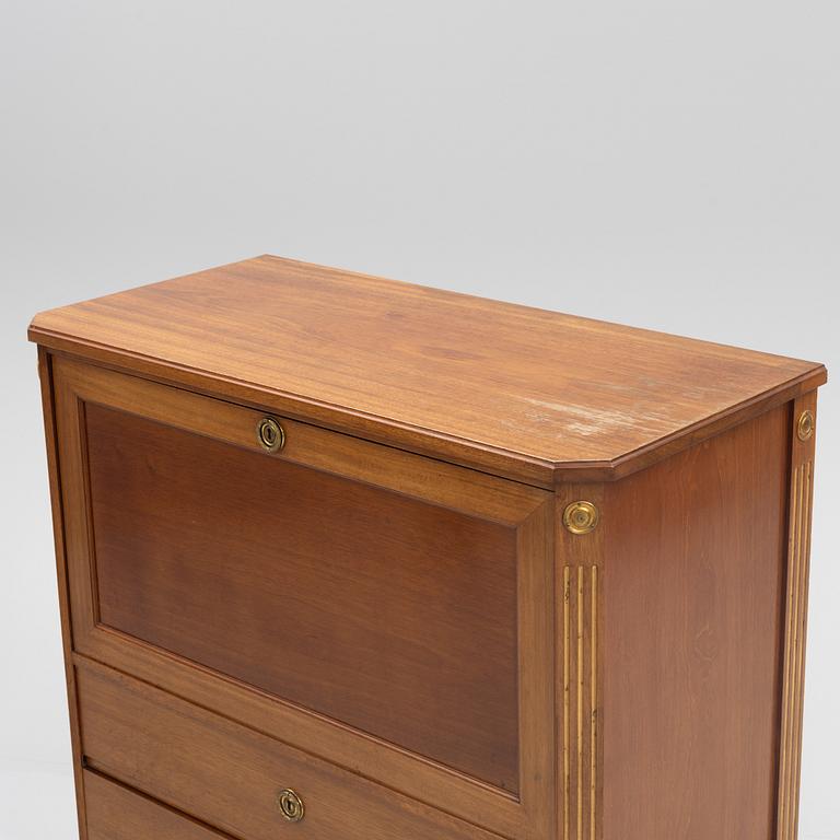 A late Gustavian style secretaire, 20th century.