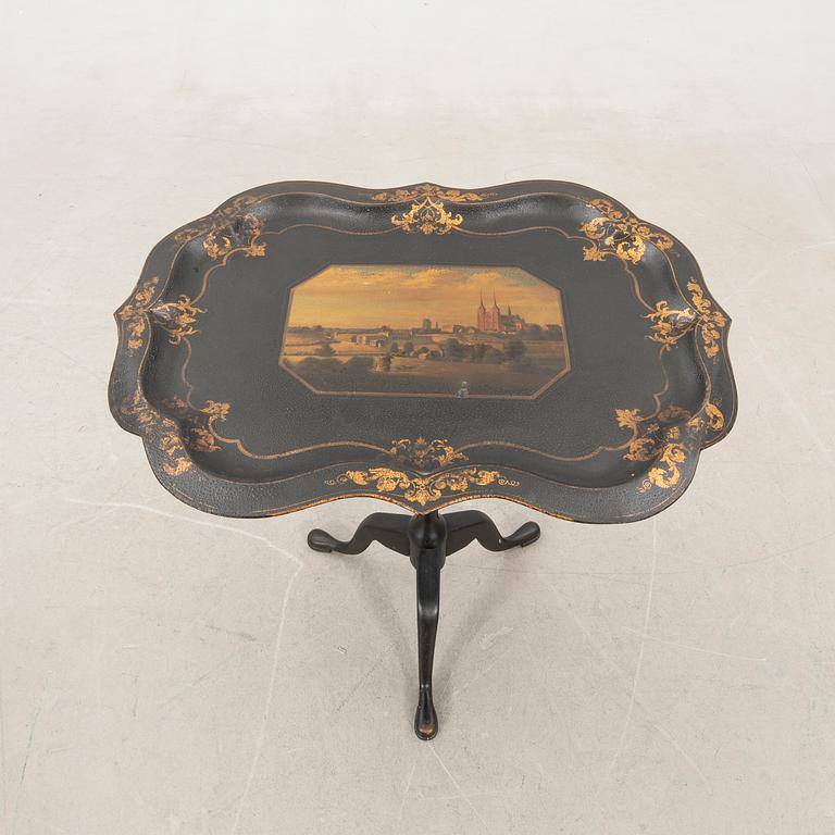 Folding table, late 19th century.