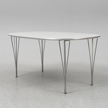 BRUNO MATHSSON & PIET HEIN, matbord "Superellips", Fritz Hansen, Danmark, 1989.