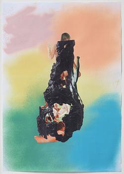 Michele Di Menna, collage på papper, utförd 2013.
