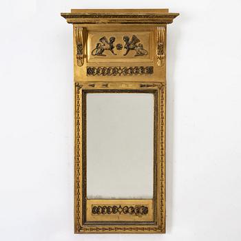 an Empire mirror, Sweden, early 19th century.