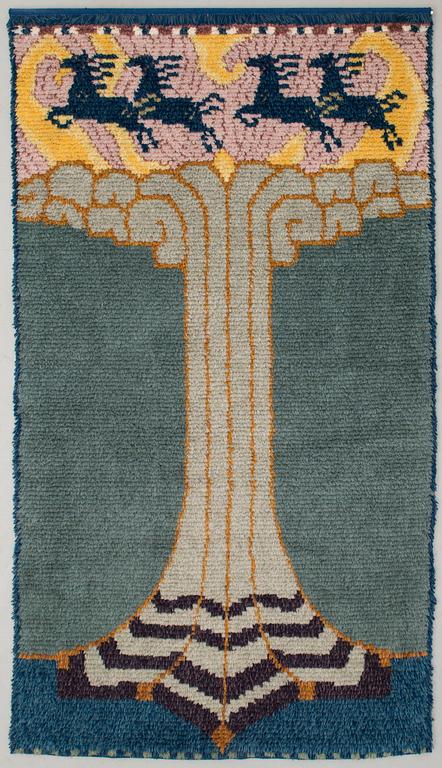 VÄINÖ BLOMSTEDT, rya, Finska handarbetets vänner. Ca 240x133 cm.