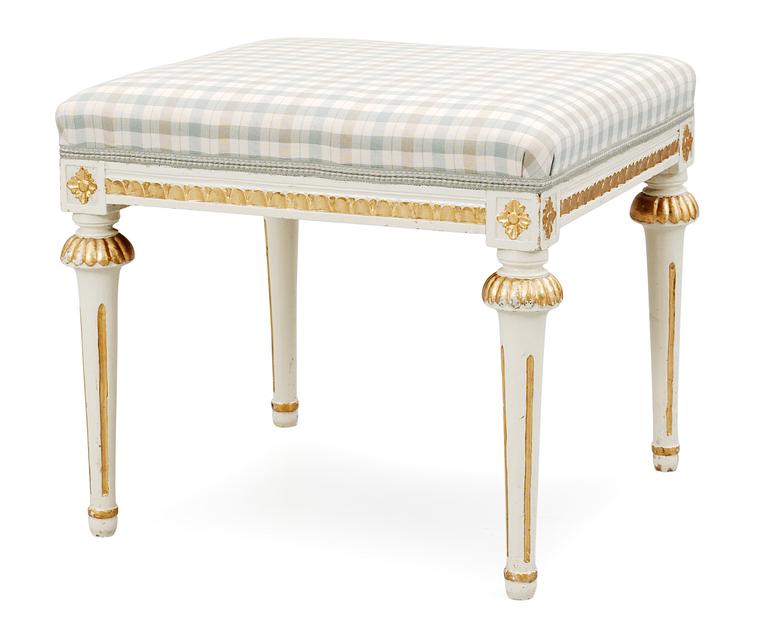 A Gustavian late 18th century stool.