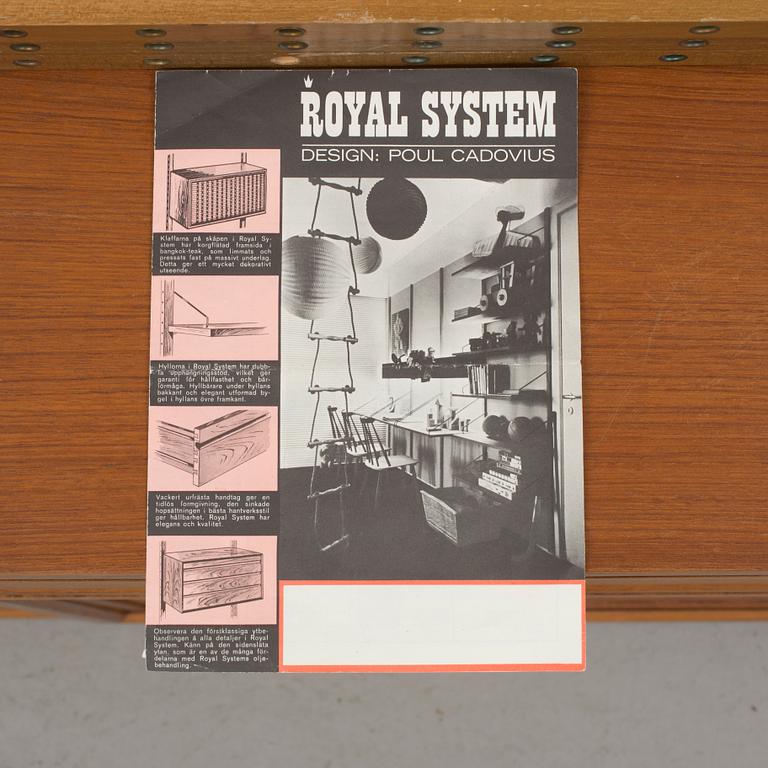 HYLLSYSTEM, "Royal system", Poul Cadovius, Danmark, 1960-talet.