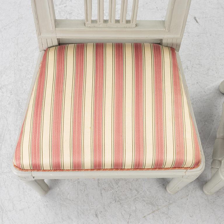 Chairs, a pair, Gustavian, Lindome, circa 1800.