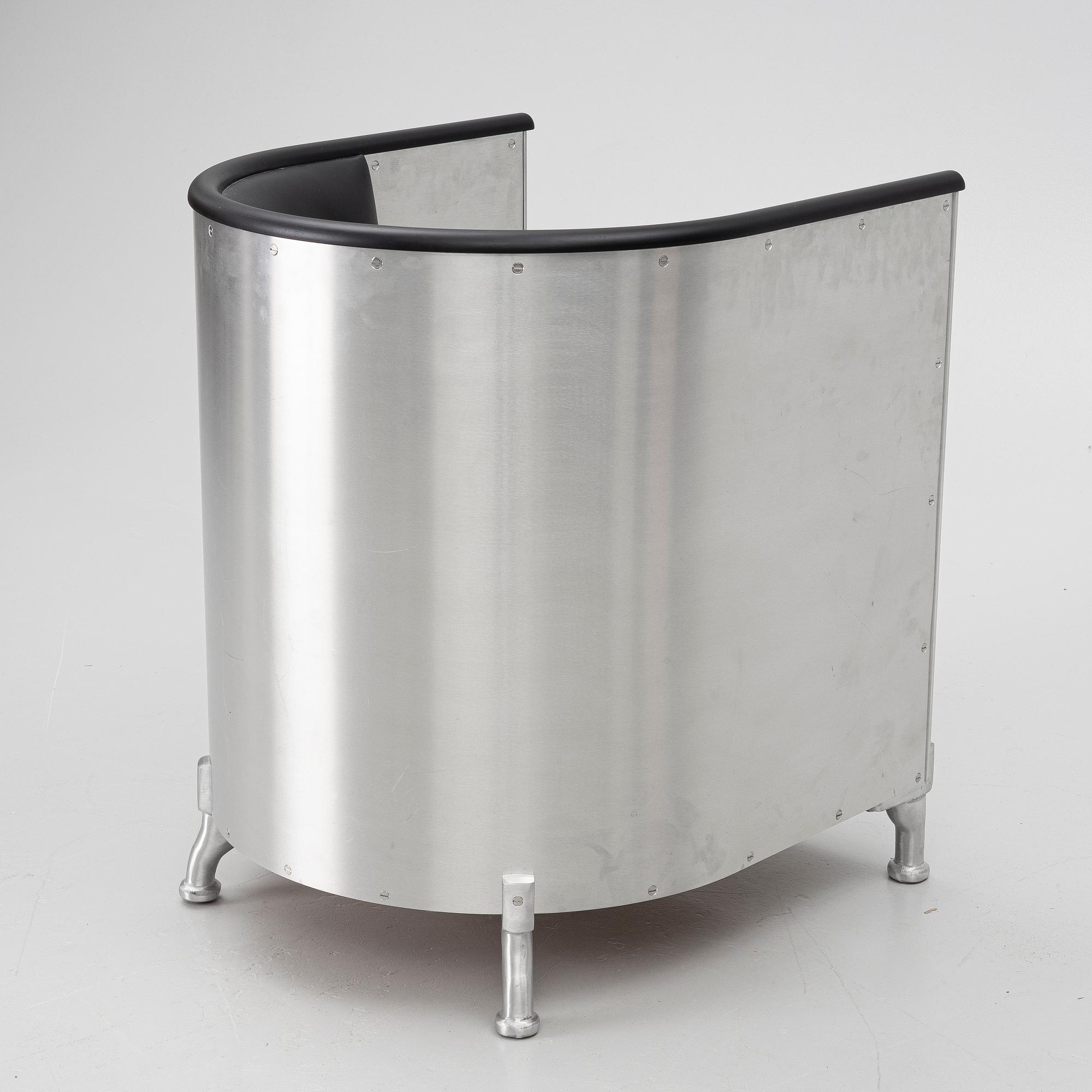 Mats Theselius, armchair, 'Aluminium', Källemo, after 1990.