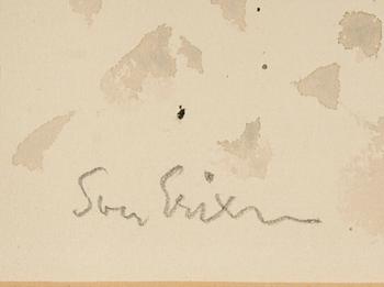 SVEN X:ET ERIXSON, blandteknik, sign.